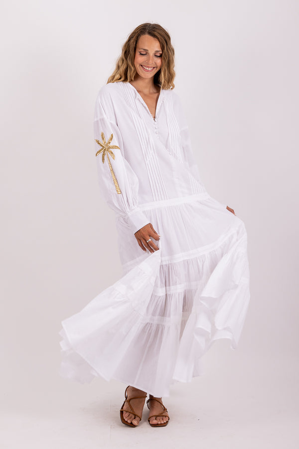 NADY LONG DRESS WHITE