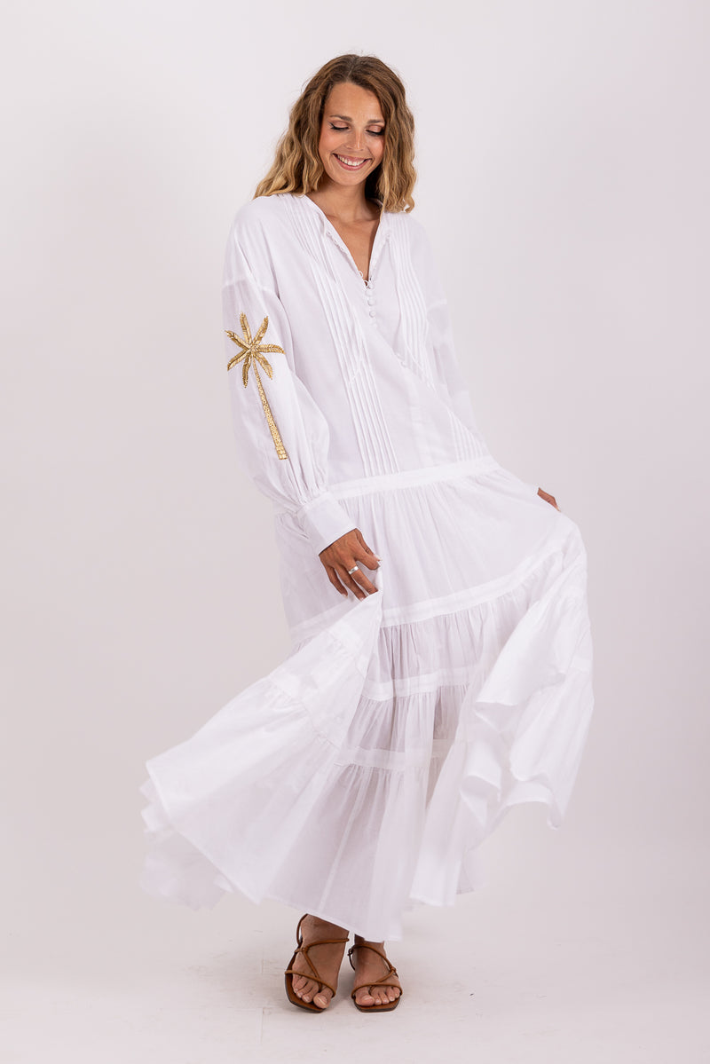 NADY LONG DRESS WHITE