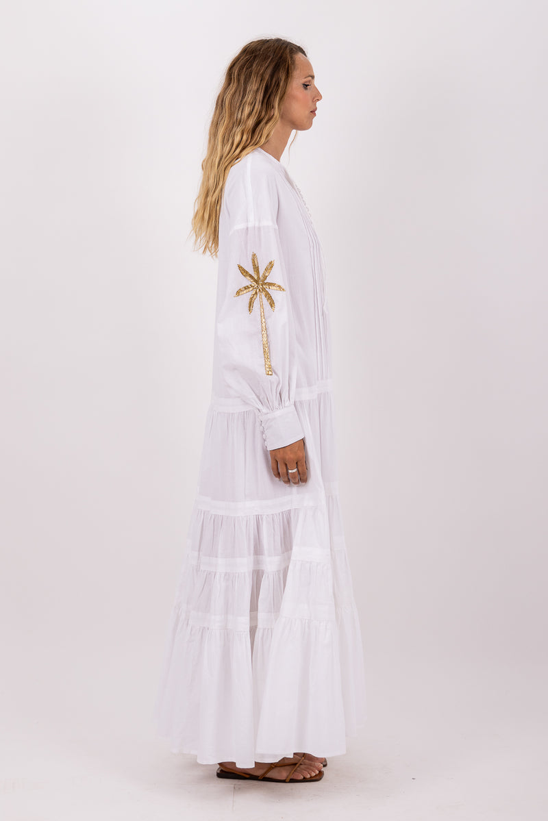 NADY LONG DRESS WHITE
