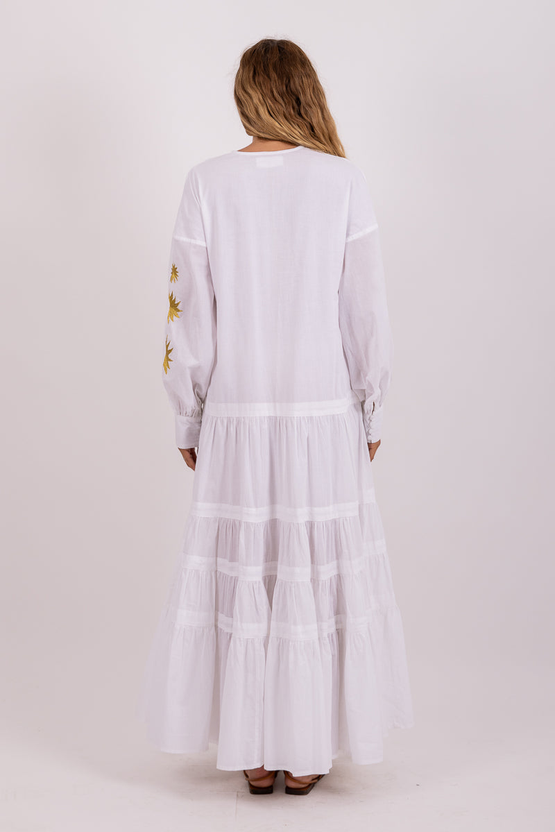NADY LONG DRESS WHITE