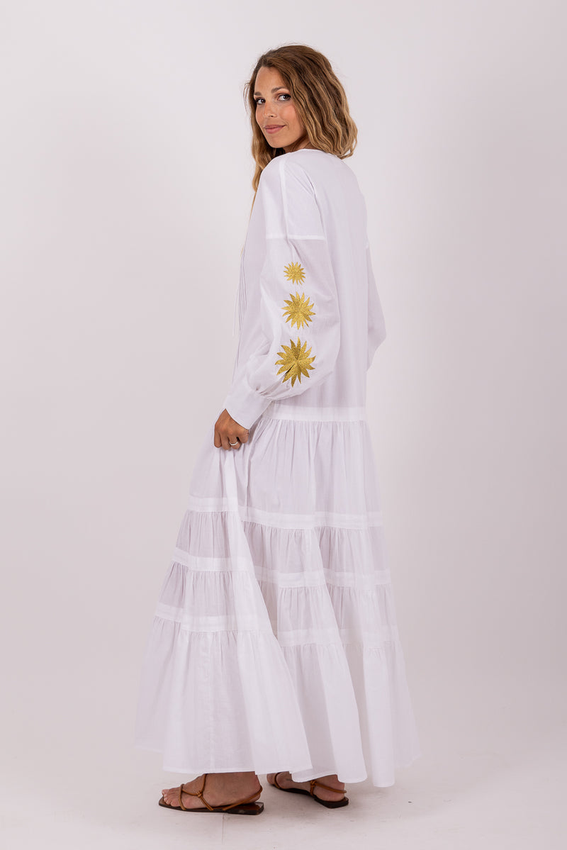 NADY LONG DRESS WHITE