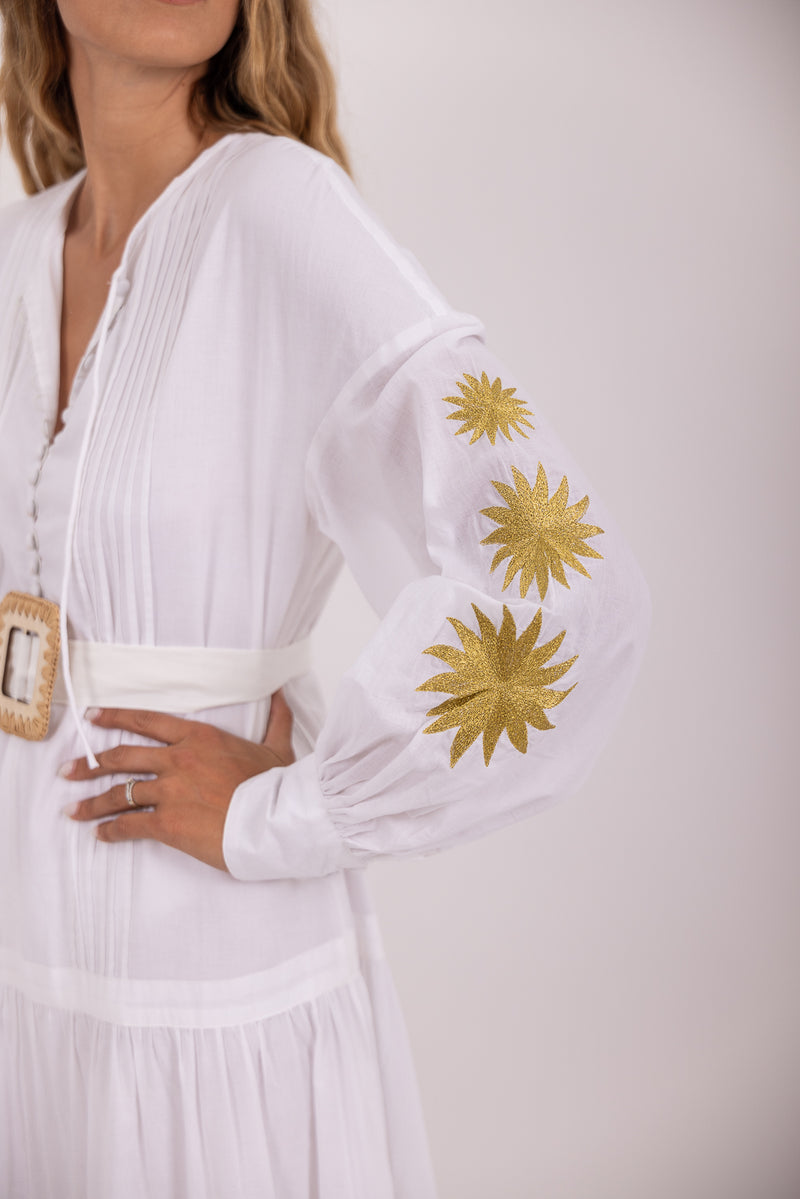 NADY LONG DRESS WHITE