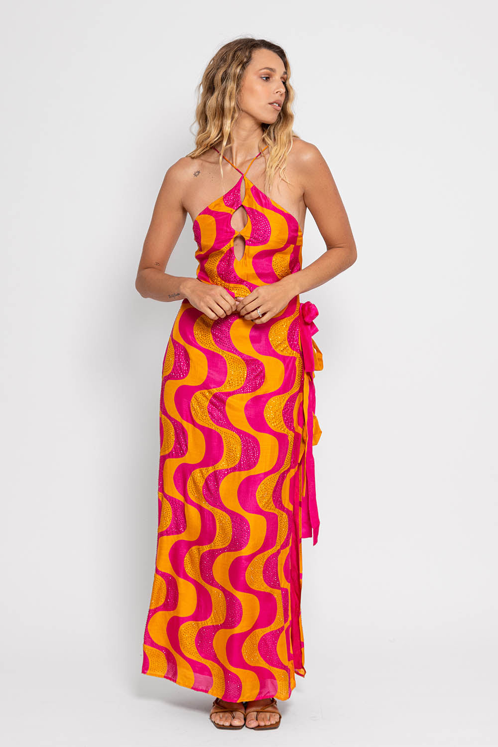 Buy ASTRID MESH MIDI DRESS - ALLIUMIA | Johnny Was