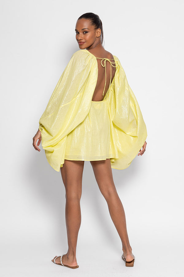 ELENA SHORT DRESS LEMON