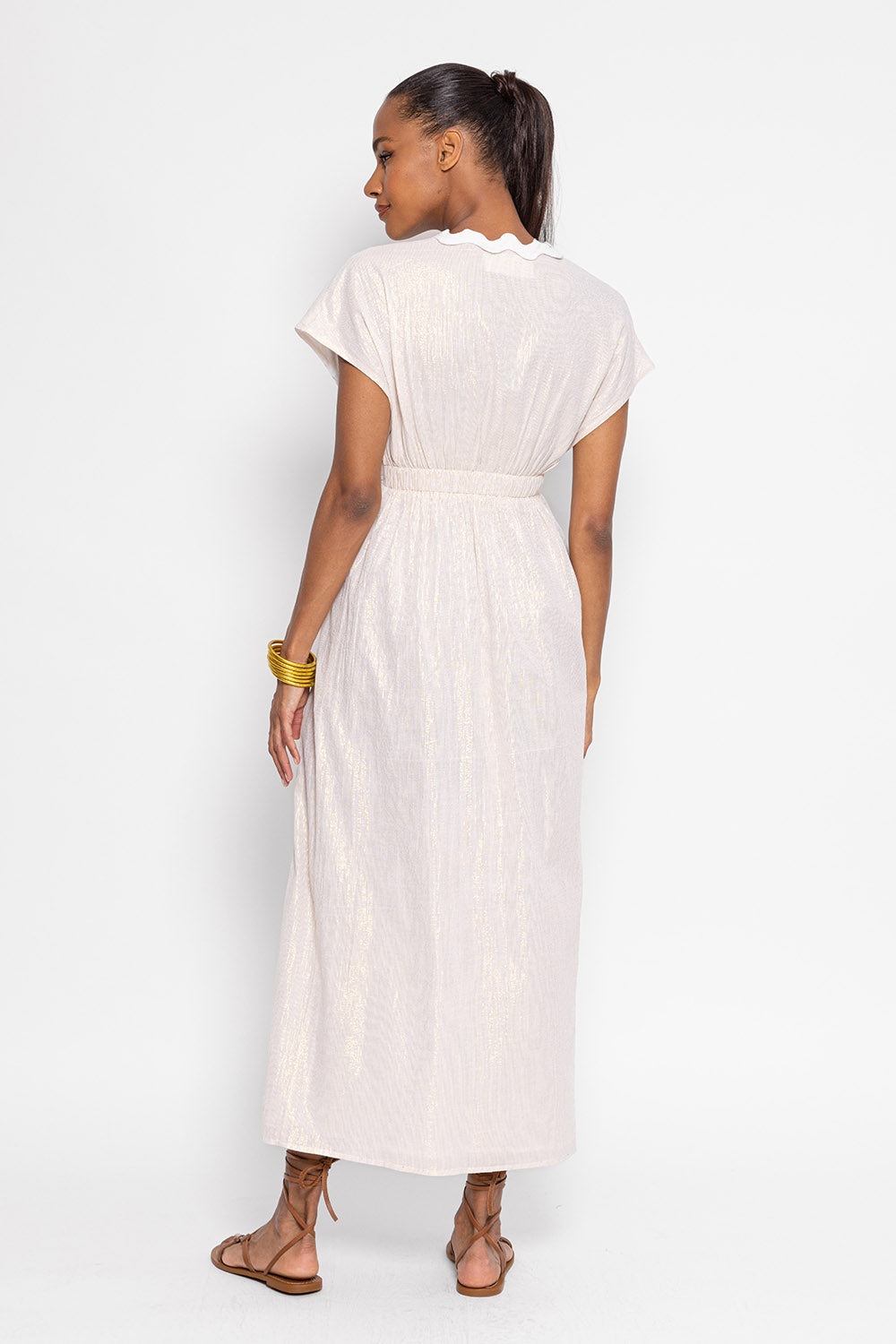 Nora slit dress ivory アンドマリー ANDMARY】Nora slit dress